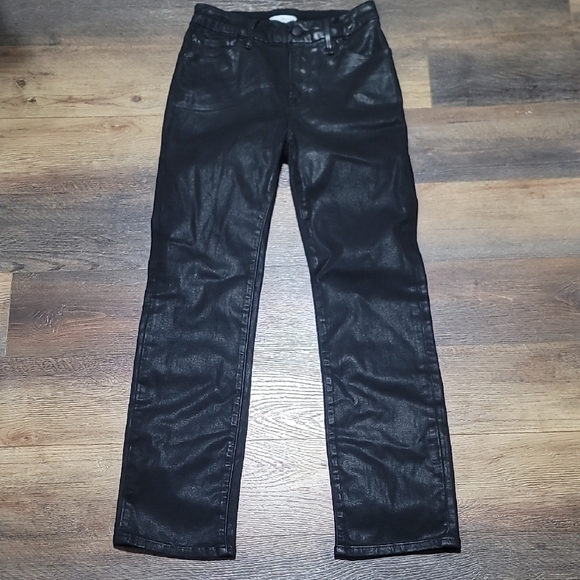 Good American Denim - Good American Black Coated Denim Jeans